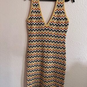 Princess polly Chevron Patterned Sleeveless Dress